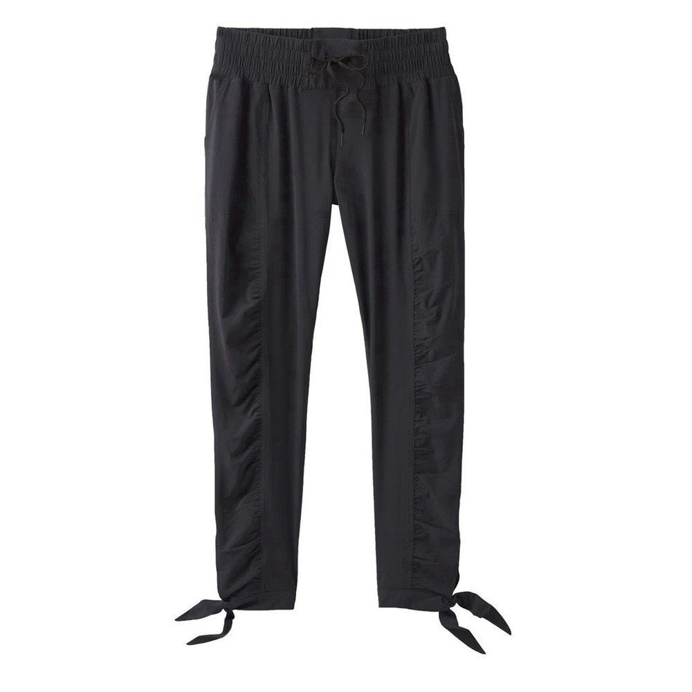 prAna Bindu Women's Black Pants Ankle Tie Size XL